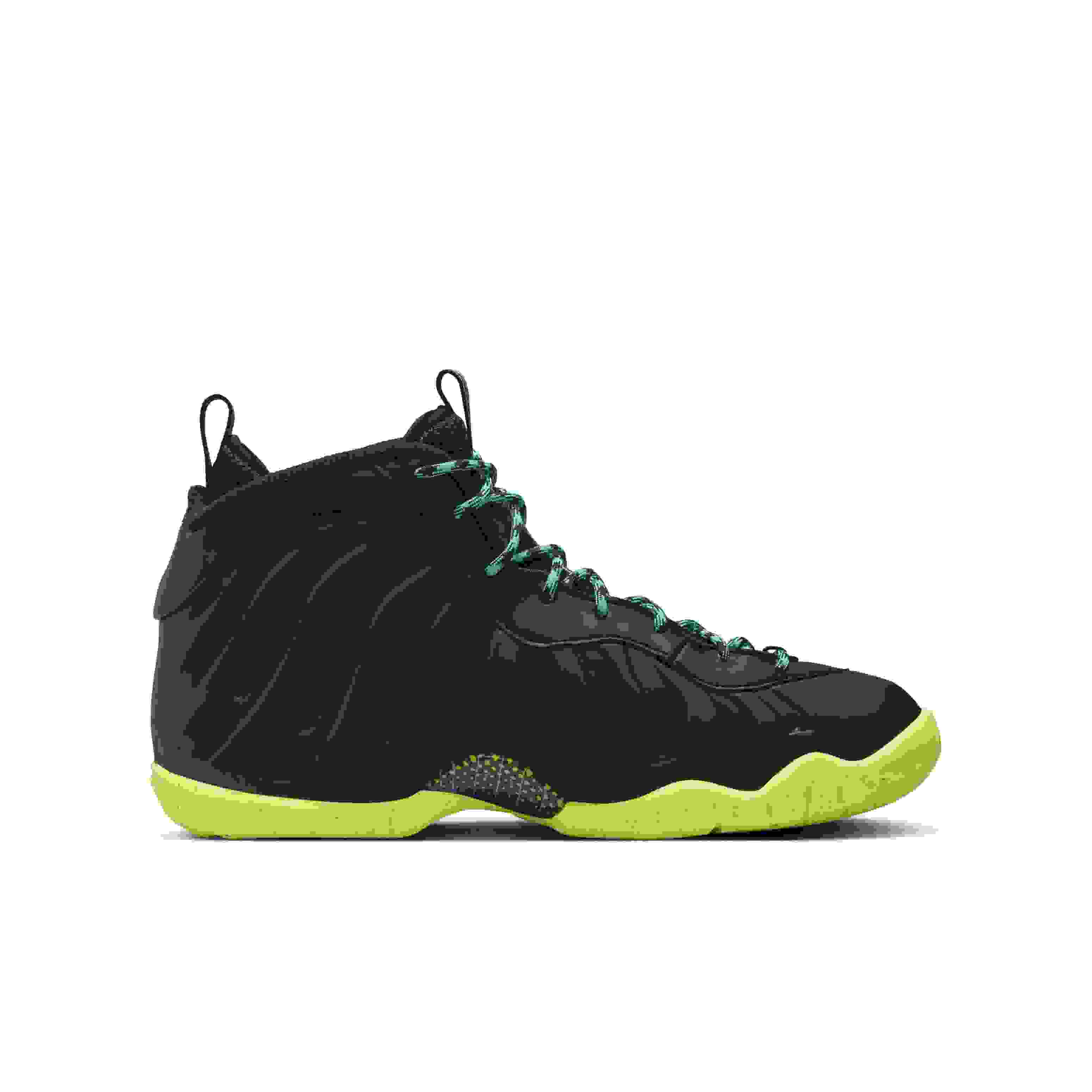 Nike Little Posite One Grade School Boys' "Black/Metallic Silver/Volt/Clear Jade" Shoe